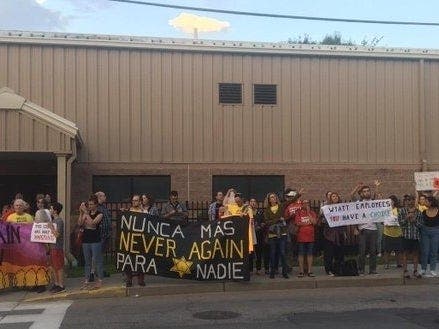 A Wyatt Detention Center officer has resigned amid an investigation of how the "Never Again Action" was handled Wednesday night.
