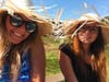 Paige O'Halloran, left, and Angelique O'Halloran have some fun at Jay O'Halloran Memorial Golf Tournament on Sept. 21.