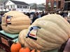The winner of the biggest pumpkin prize checked in at 2,148 pounds at this weekend's 30th annual Milford Pumpkin Festival.