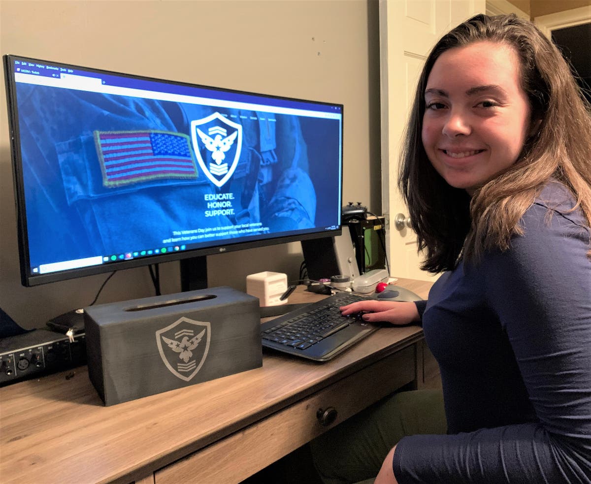 Merrimack resident Allison Ouellette, who attends Founders Academy Public Charter School in Manchester, is hosting a Veterans Day breakfast for Liberty House.