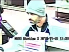 Steven Cerqueira, of Stoughton, is suspected in the Saturday robbery of the Santander Bank on Park Street in Attleboro Saturday.