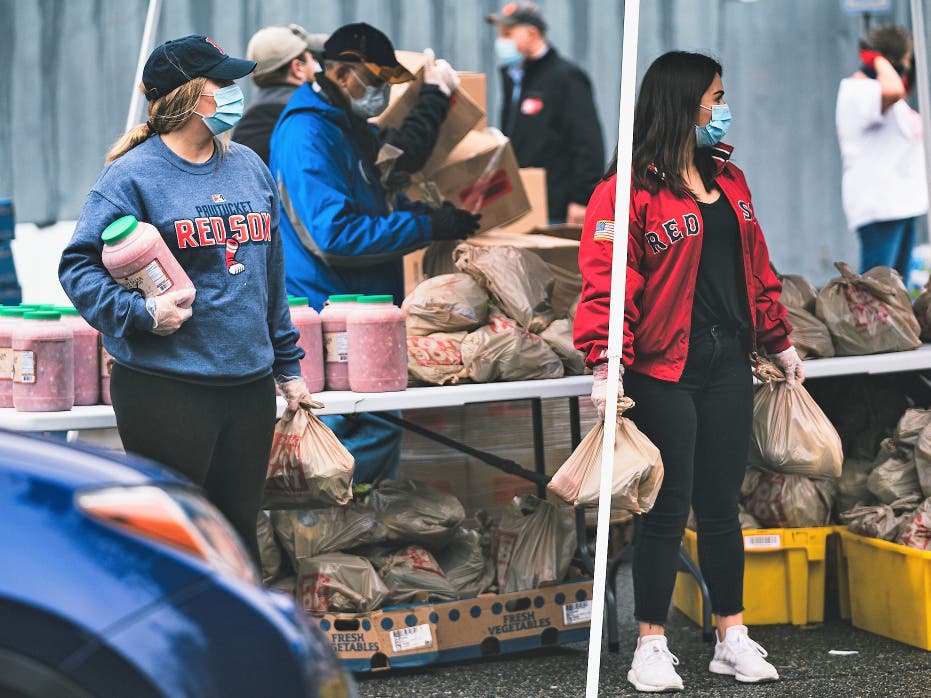 Ocean State Job Lot, in conjunction with the Pawtucket Red Sox, held a food drive at McCoy Stadium in Pawtucket on Wednesday.