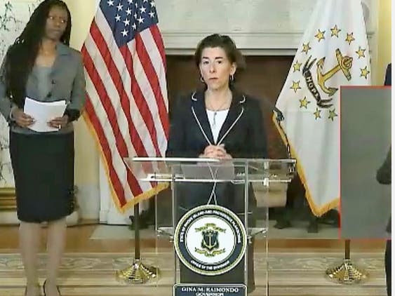Gov. Gina Raimondo held her daily news conference on Friday.