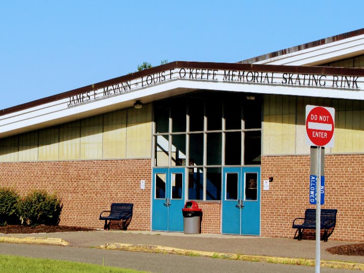 James McVann-Louis O'Keefe Memorial Skating Rink in Peabody reopened Saturday two weeks after coronavirus outbreaks shut down rinks across the state.