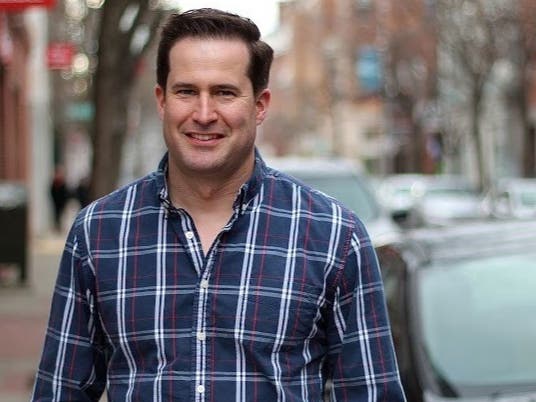 U.S. Rep. Seth Moulton of his view of Washington D.C. on the eve of Inauguration Day: "This does not give you the impression of a peaceful transition of power."
