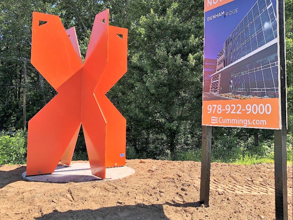 The new "X" monuments at Dunham Ridge and Cummings Center in Beverly have created a bit of a buzz on the North Shore in recent weeks.