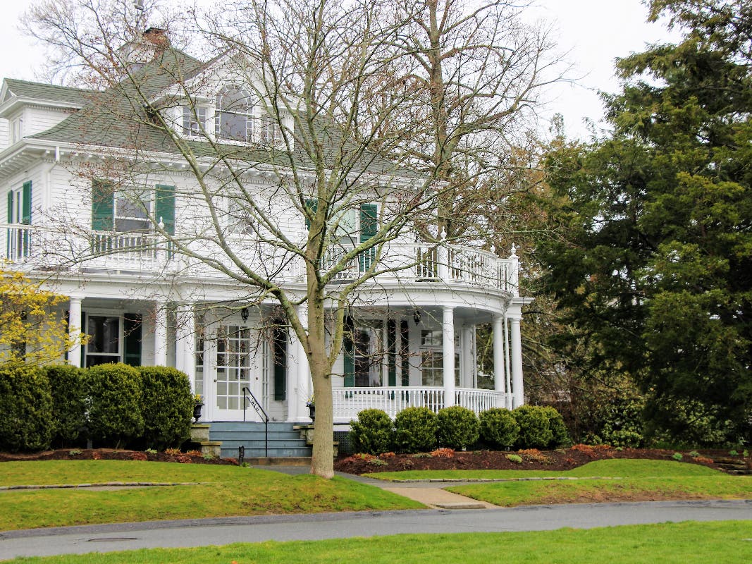 The group posted a photo of the pink boat with the words "CLIMATE EMERGENCY" printed on its side. The group posted that members were "locked in" about 7 a.m.