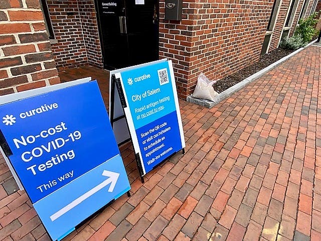 The Salem rapid testing is in conjunction with its negative test order to attend indoor public events with 100 or more guests regardless of coronavirus vaccination status.