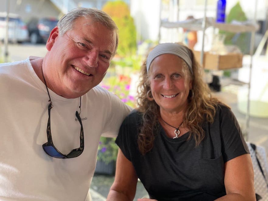 Patti Drinkwater, pictured with her husband, Al, was diagnosed with amyotrophic lateral sclerosis last October shortly after retiring as a North Beverly Elementary School teacher.