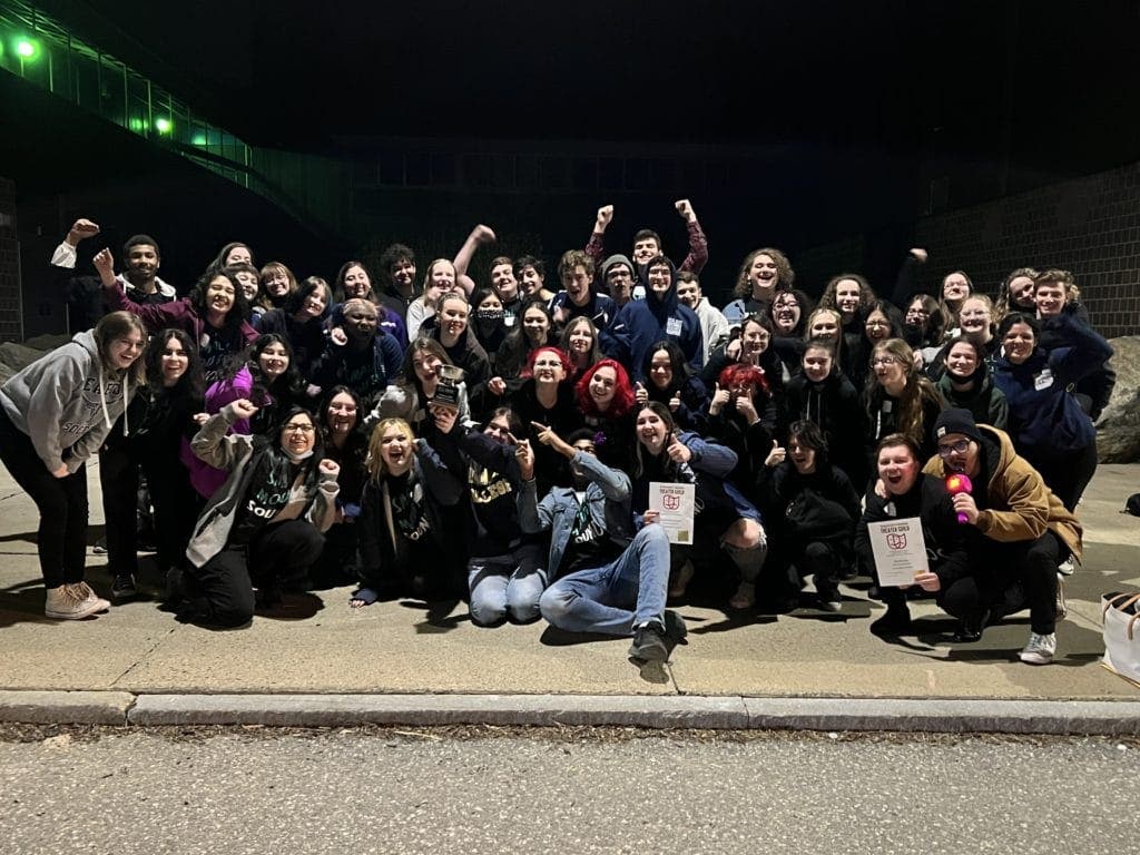 The Stage One Drama Club’s production of “Small Mouth Sounds” was selected as the Regional Winner at the Massachusetts High School Drama Festival. 