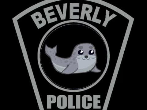 Beverly police temporarily adopted a new social medial profile picture this weekend to honor the city's celebrity seal visitor in Shoe Pond.