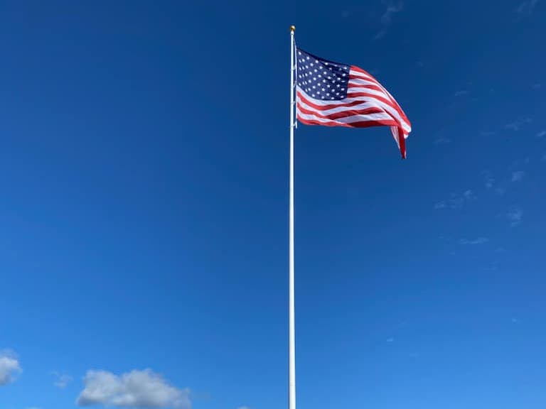 The Danvers Department of Public Works Buildings Division and Planet Flag Pole assembled the flag pole once it arrived last week and put it up starting on Friday.