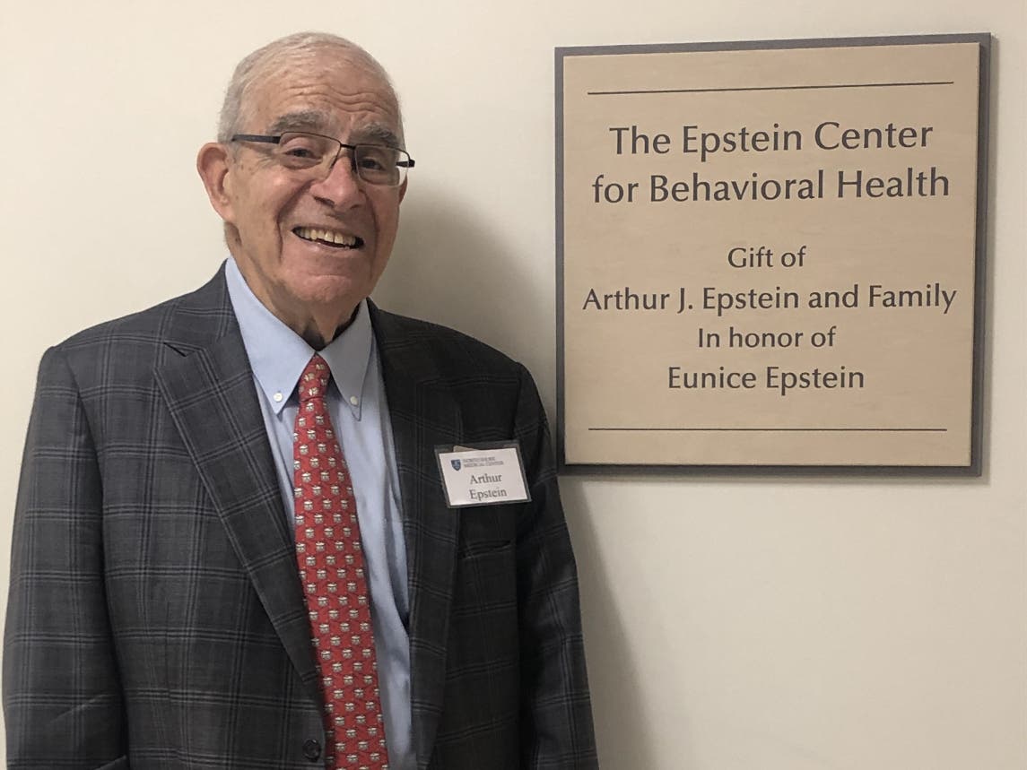 Arthur Epstein donated $5 million to establish the behavioral health center in Salem for adults, children and seniors, which stood as the largest inpatient psychiatry service embedded in an acute care hospital in the Commonwealth of Massachusetts.​