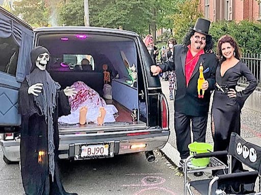 The accommodations will be a bit more inviting than this hearse when the city of Salem offers free Halloween shuttle service from Salem High School, Salem Hospital and Salem State University to downtown on weekends starting on Saturday.
