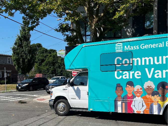 The Community Car Van is stationed in front of The Market location at 47 Leavitt Street and provides health services that include blood pressure screenings, diabetes screenings and care, and health education.