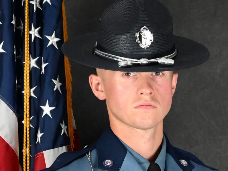 Trooper Kevin Trainor, a 30-year-old, three-year veteran of the Massachusetts State Police, was on his way home from a shift at 2 a.m. when he responded to a report of a wrong-way driver going southbound in the northbound lanes of Route 1.