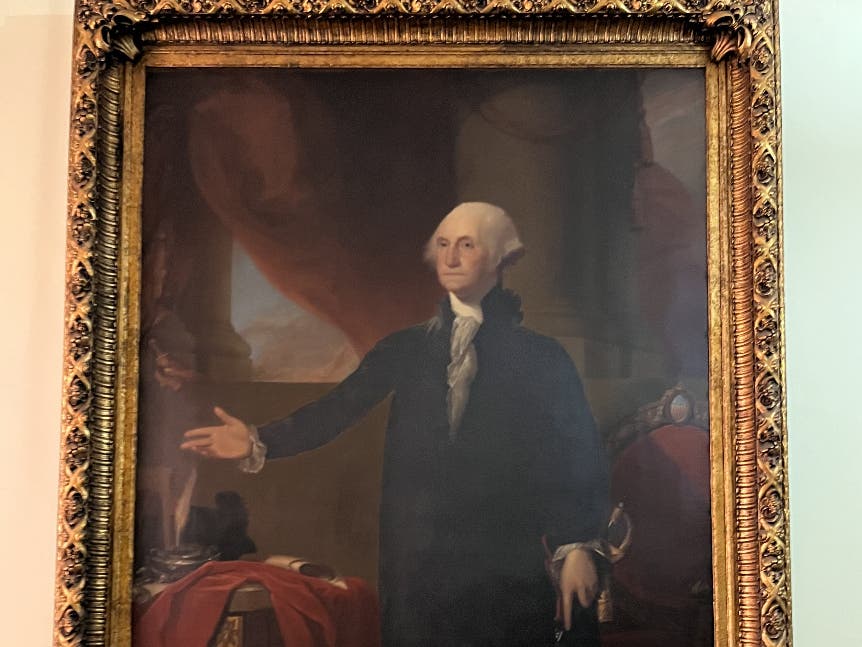The George Washington portrait will be cleaned, stabilized, and restored using museum-grade techniques intended to preserve it for future generations.
