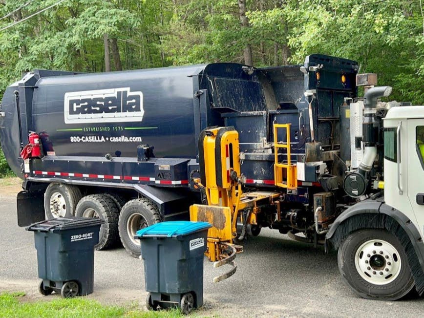 Casella, the city's new trash hauler as of July 1, will begin delivering the carts next week. All carts will be black. The trash carts will have a black lid, while recycling carts will have a blue lid.