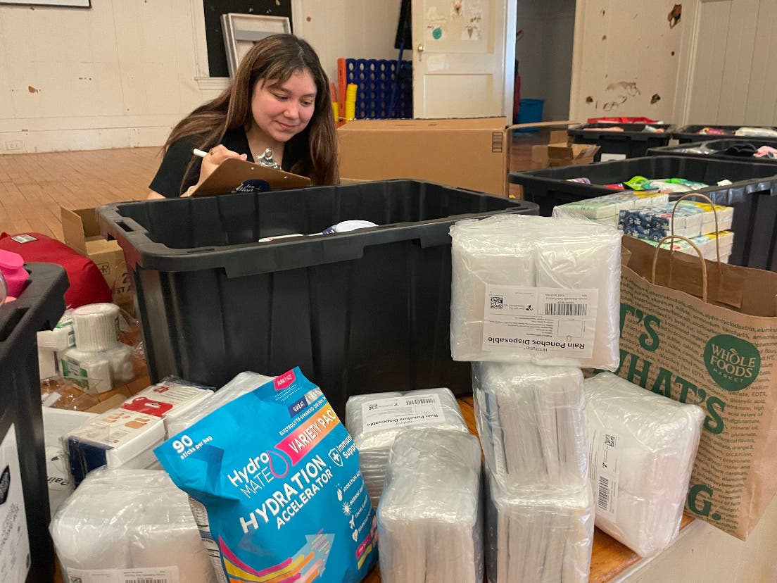 Lifebridge said community members donated thousands of items from its wish list, and volunteers from WT Rich organized and tallied them last week.