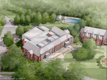 Plans for the new student commons include an expanded and modernized kitchen, a dedicated dining area for faculty and staff, relocated offices, and flexible spaces for programming, mentoring, and informal connection.