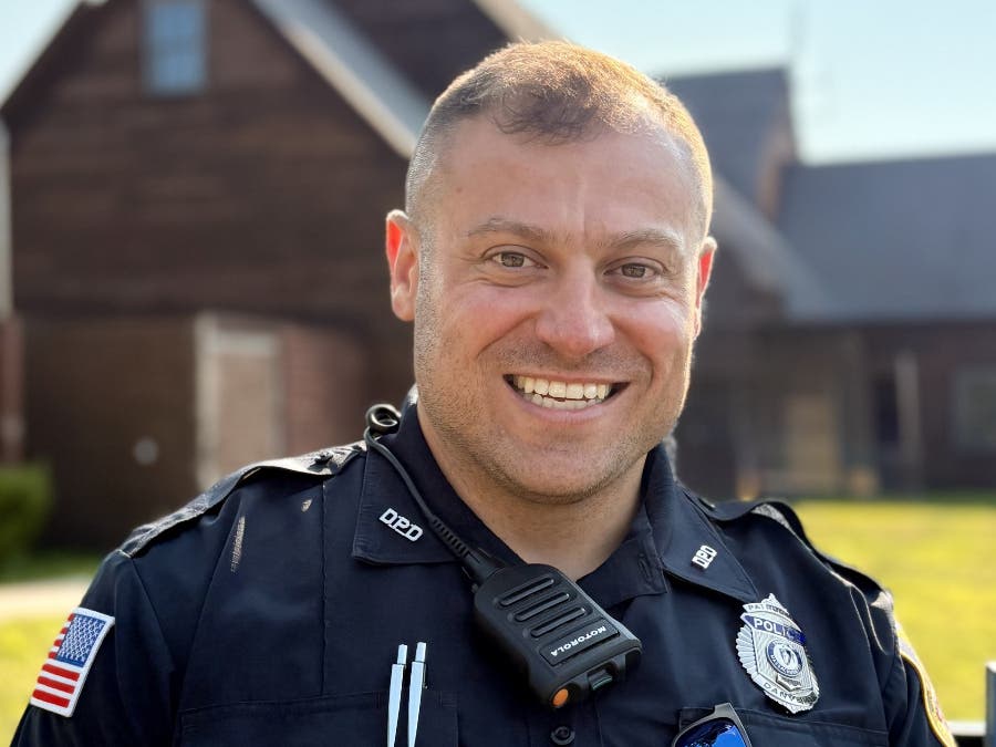 Chris Freepartner has served with the Danvers Police Department since 2024, where he has worked as a patrol officer and field training officer