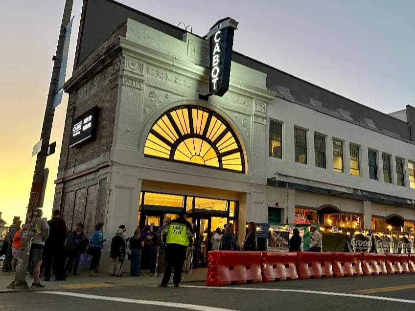 The installation is the last piece of this phase of renovations, which the theater said was first envisioned when The Cabot's Five Founders saved the theater in 2014.