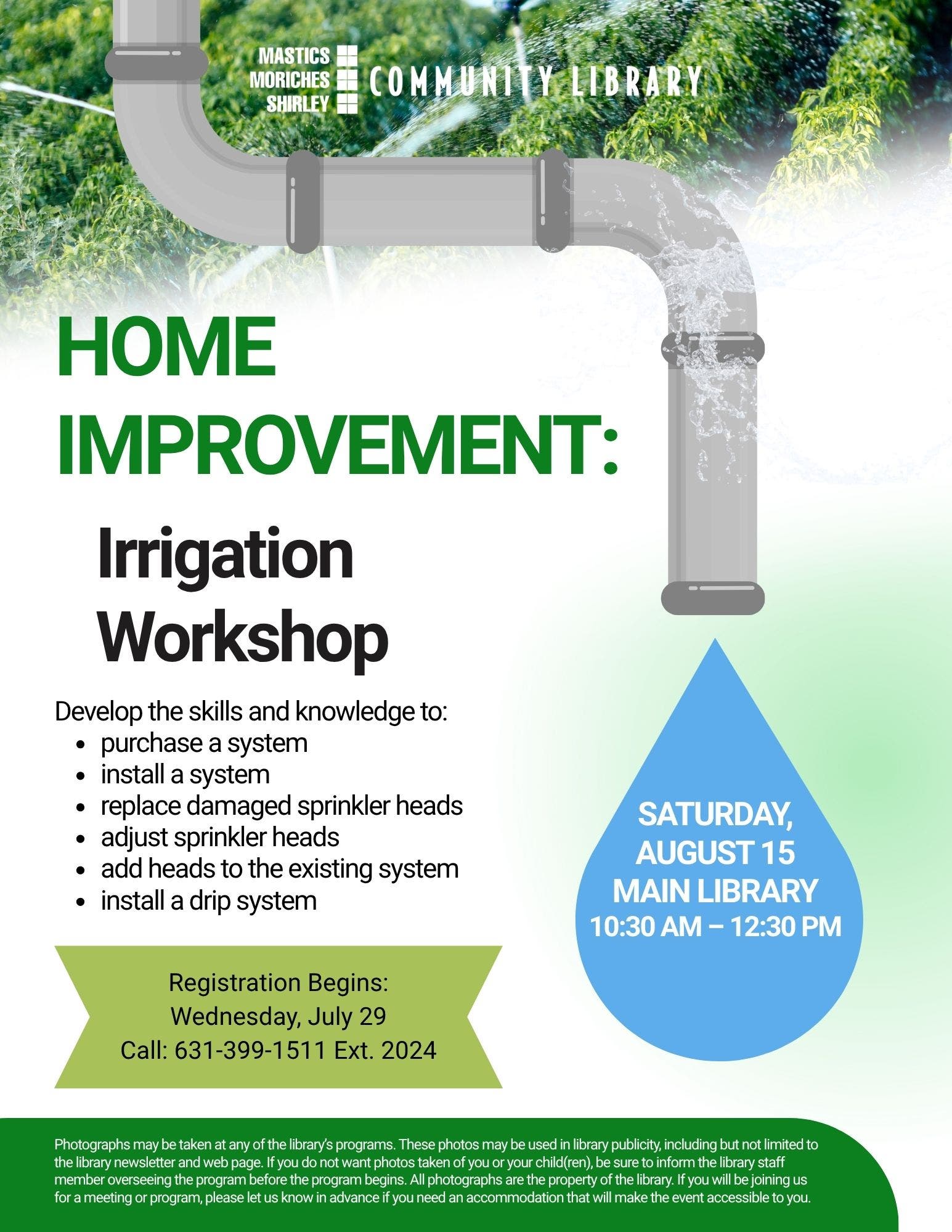 Home Improvement: Irrigation Workshop