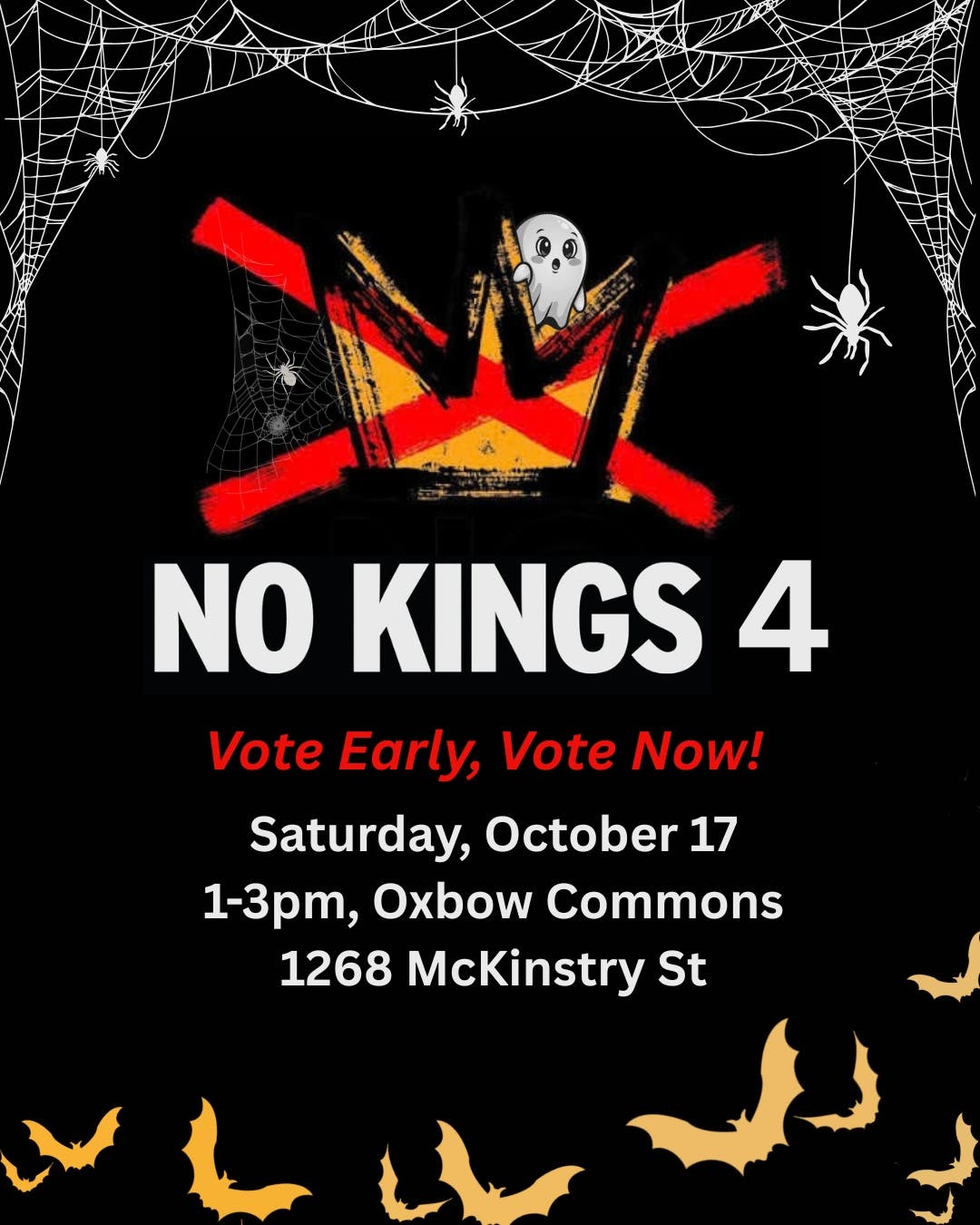 No Kings 4 - Vote Early - Trick or Vote Rally