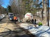 Woodbury Firefighters respond to a propane delivery truck that slid off the icy road at the start of the Valentine weekend. “Fortunately, that’s all there was to it,” says Fire Chief Janet B. Morgan. “No injuries, no boom.”