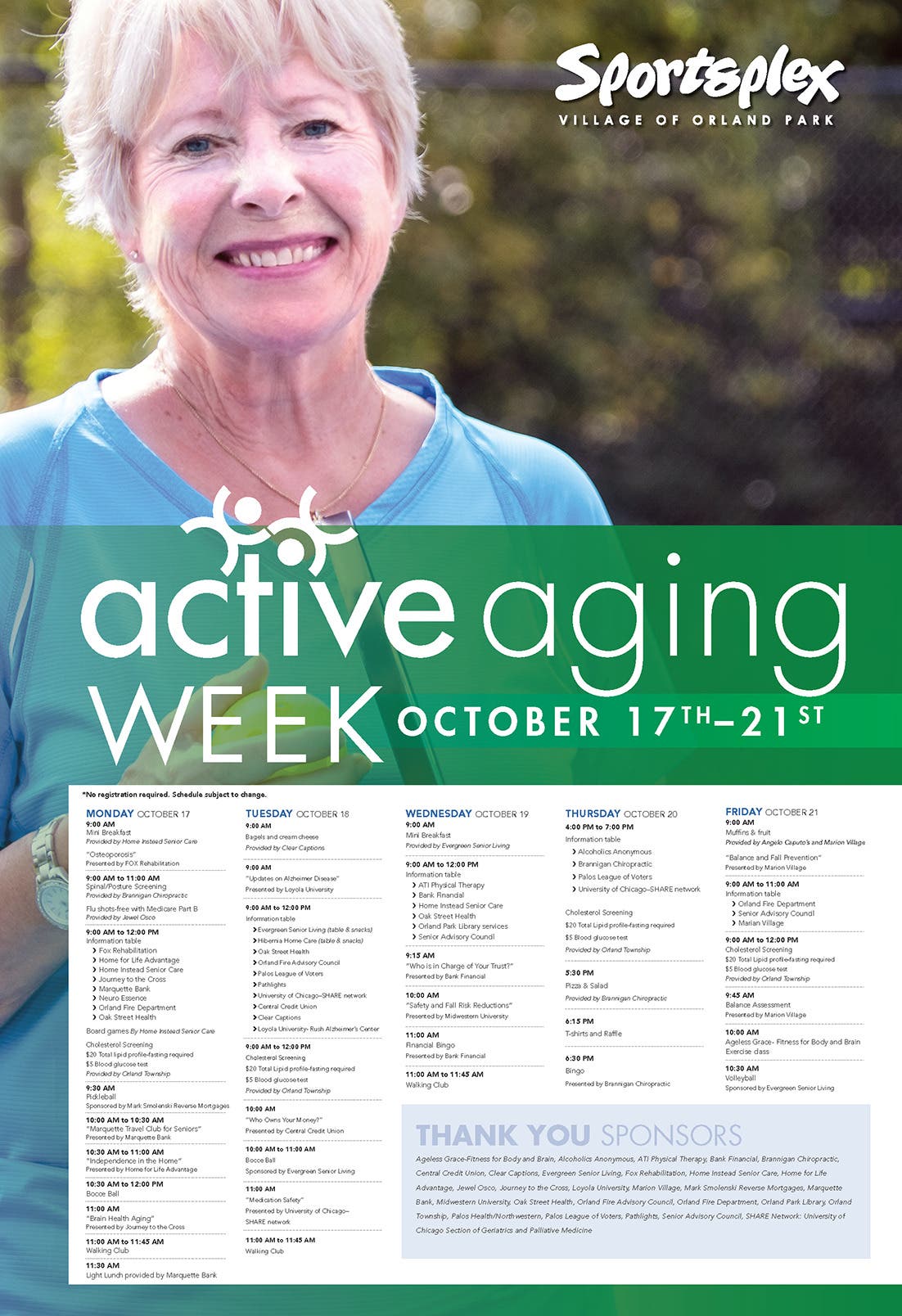 Oct 17 Active Aging Week Orland Park IL Patch