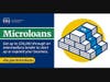 A tile that reads: "SBA Microloans: Get up to $50,000 through an intermediary lender to start up or expand your business" with the URL sba.gov/microloans underneath that text.  The SBA logo is at the top left of the tile.