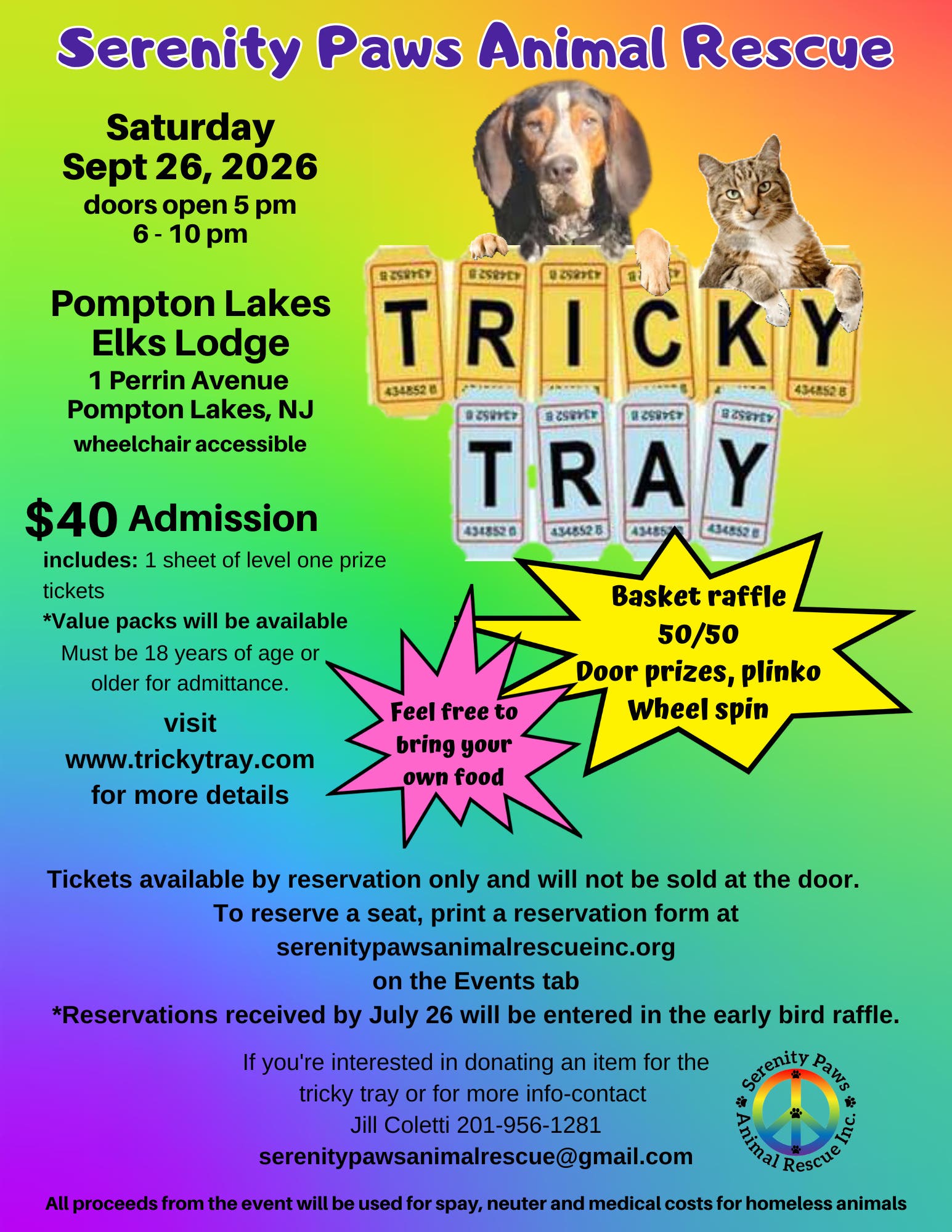 Serenity Paws Animal Rescue. Inc Tricky Tray