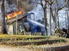 A fire Tuesday morning at a home off Valley Hill Drive gutted the house.