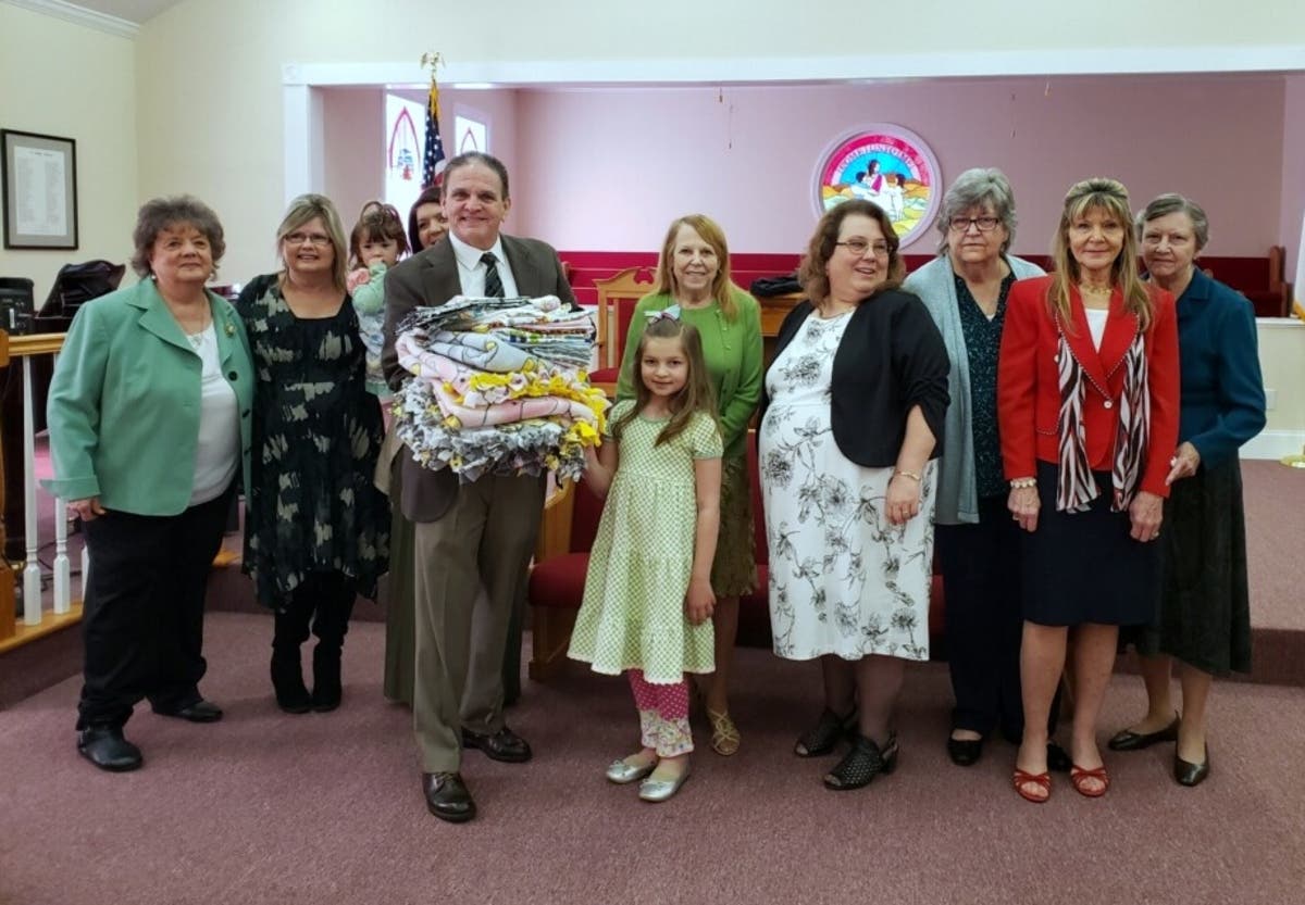 The Cherokee County Chaplain Response Team accepted blankets to hand out after traumatic events.