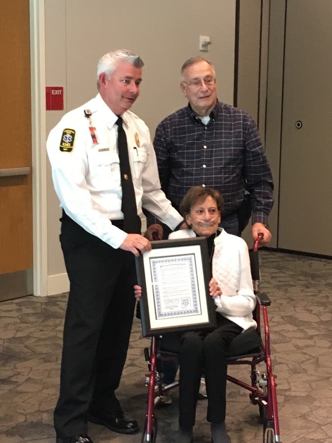 Woodstock couple Ann and Jim Segers were awarded for their volunteerism with Safe Kids Cherokee.