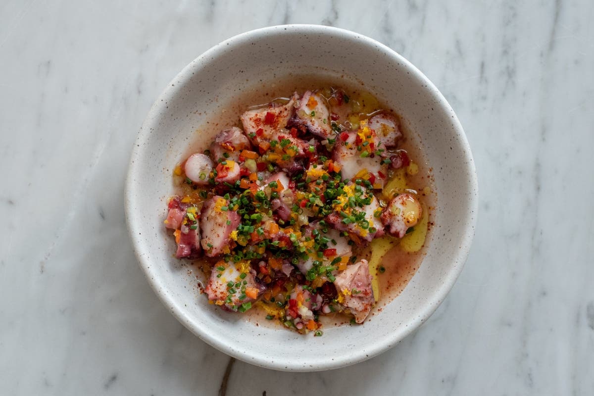 Lapeer features a hyper-seasonal seafood menu​ of dayboat fish.