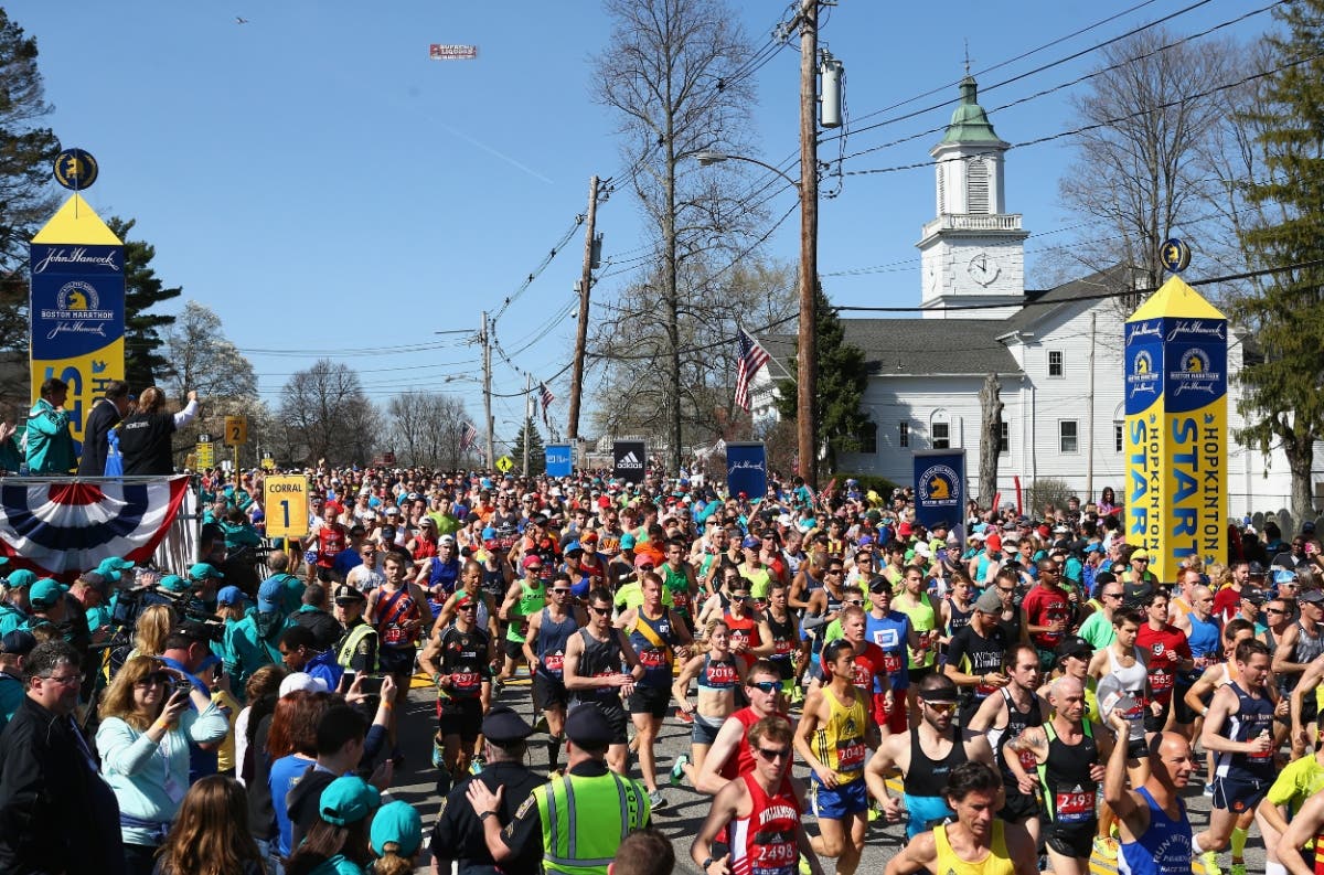 The 2019 Boston Marathon was underway Monday.