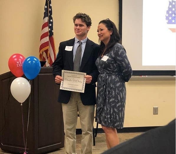 Chandler McCleskey is the winner of an all expense paid trip to Washington to attend the Congressional Summer Seminar.