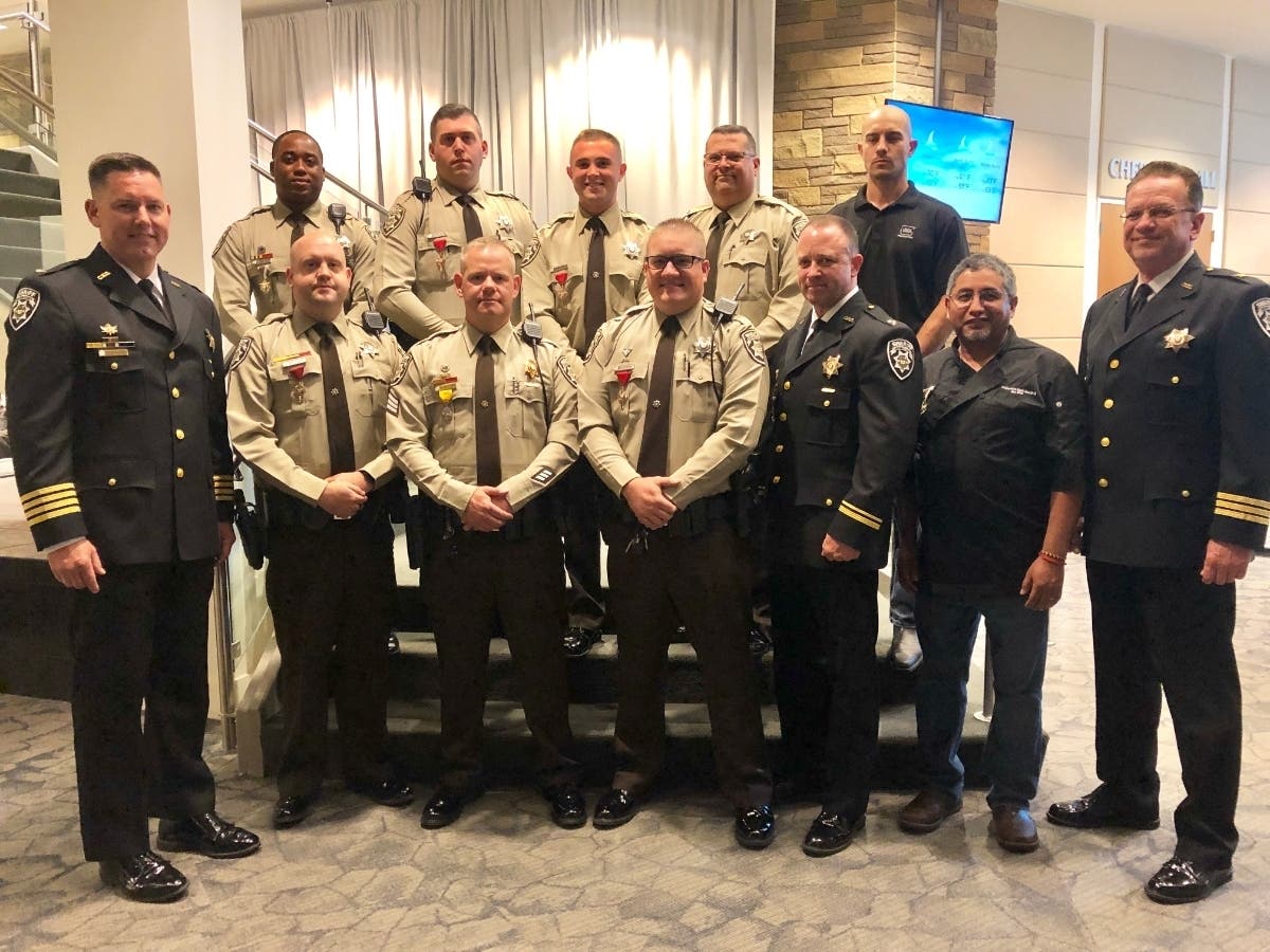 Cherokee Sheriff Frank Reynolds bestowed several awards Tuesday night.