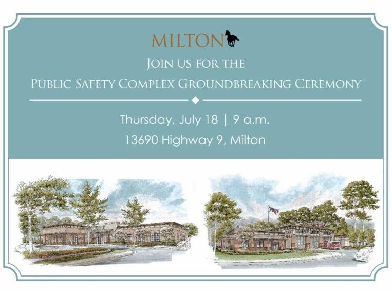 The $13 million public safety complex will include a nearly 25,000--square-foot police and court building.