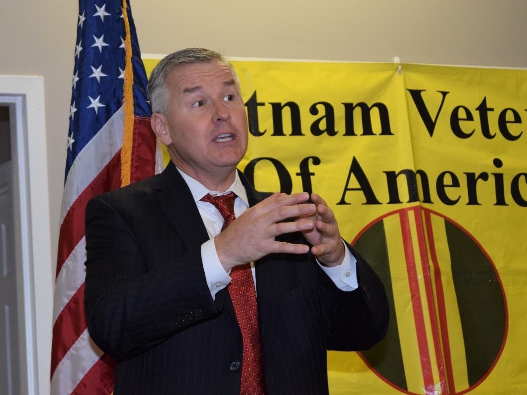 Congressman Rob Woodall, GA-7, speaks to the Cumming Chapter of the Vietnam Veterans of America.