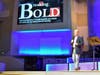 Superintendent of Schools Dr. Brian V. Hightower speaks to nearly 3,000 educators who were gathered Friday for the first event of its kind in 26 years.