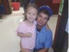 Mackenzie Drillot and dad Brad. First day of pre k.
