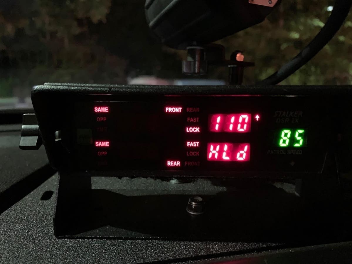 Alpharetta Police caught a man driving 110 MPH in a posted 40 MPH zone on Westside Parkway.