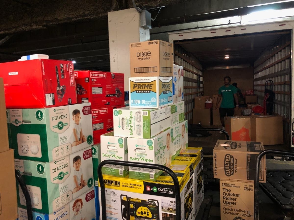 Hundreds of donated items will support Hurricane Dorian recovery efforts in the Abaco Islands.