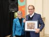 Barbara Duffy with Volunteer of the Year Mark Owens.