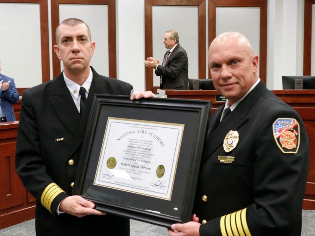 Chief Jason Shivers joined the Forsyth County Fire Department in 1998, as a member of the department’s first group of career firefighters. 