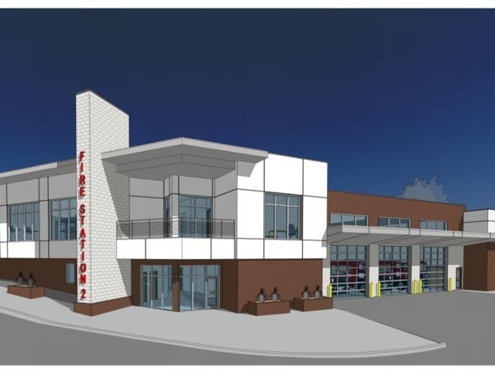 As part of the new design, a six-foot wall will help separate the station from the nearby neighborhood, and the position of the building moved to allow a 25-foot buffer between the station and neighborhood.