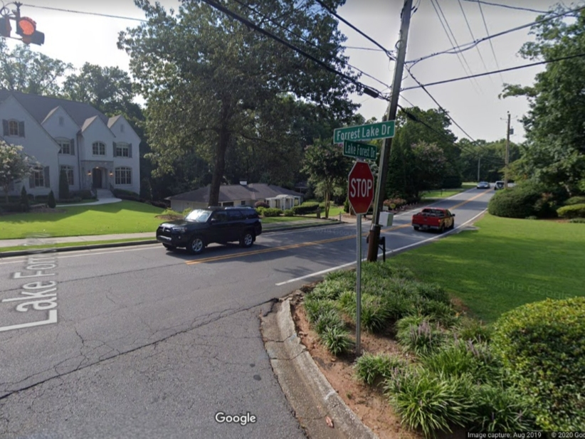 Lake Forrest Drive and Forrest Lake Drive are both partially located within the city limits of Atlanta. 