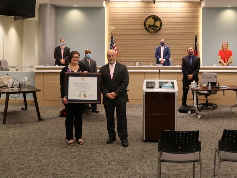 On Monday, the Johns Creek City Council recognized the Johns Creek Police department for its CALEA Accreditation with Excellence Award.
